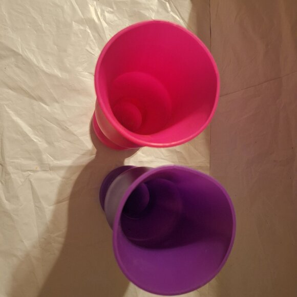 krazy straw purple and pink cups - Picture 2 of 4
